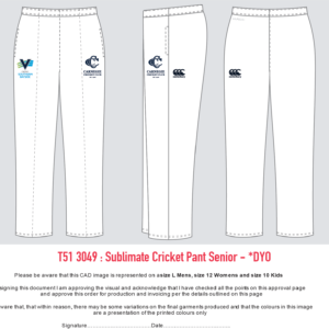 White Playing Pants Juniors